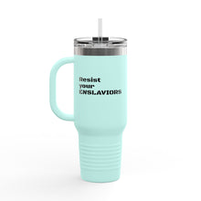 Load image into Gallery viewer, ENSLAVIORS - Insulated Travel Mug, 40oz - Motivational Beverage Holder for On-the-Go, Perfect for Everyday Use, Gifts, and Road Trips