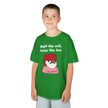 Load image into Gallery viewer, Half the Evil - Pudgy Penguins - Kids Heavy Cotton Tee