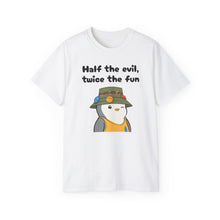 Load image into Gallery viewer, Half the Evil - Pudgy Penguins - Unisex Ultra Cotton Tee