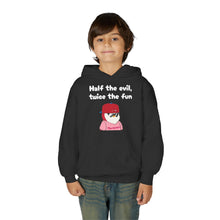 Load image into Gallery viewer, Half the Evil - Pudgy Penguins - Youth Heavy Blend Hooded Sweatshirt