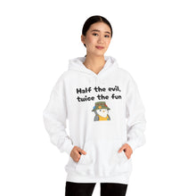 Load image into Gallery viewer, Half the Evil - Pudgy Penguins - Unisex Hooded Sweatshirt