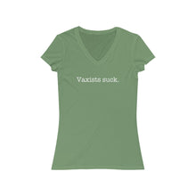 Load image into Gallery viewer, Vaxists - Women's Jersey Short Sleeve V-Neck Tee