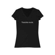 Load image into Gallery viewer, Vaxists - Women's Jersey Short Sleeve V-Neck Tee