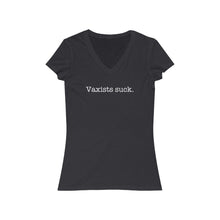 Load image into Gallery viewer, Vaxists - Women's Jersey Short Sleeve V-Neck Tee