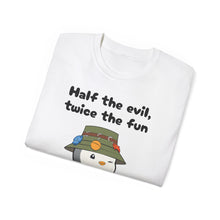 Load image into Gallery viewer, Half the Evil - Pudgy Penguins - Unisex Ultra Cotton Tee
