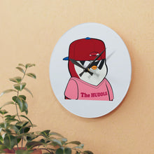Load image into Gallery viewer, Half the Evil - Pudgy Penguins - Acrylic Wall Clock
