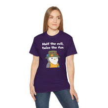Load image into Gallery viewer, Half the Evil - Pudgy Penguins - Unisex Ultra Cotton Tee
