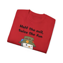 Load image into Gallery viewer, Half the Evil - Pudgy Penguins - Unisex Ultra Cotton Tee
