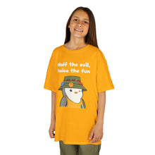 Load image into Gallery viewer, Half the Evil - Pudgy Penguins - Kids Heavy Cotton Tee
