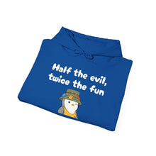 Load image into Gallery viewer, Half the Evil - Pudgy Penguins - Unisex Hooded Sweatshirt
