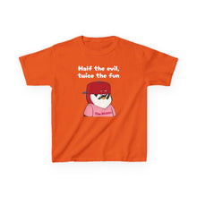 Load image into Gallery viewer, Half the Evil - Pudgy Penguins - Kids Heavy Cotton Tee
