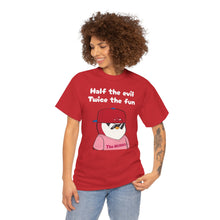 Load image into Gallery viewer, Half the Evil - Pudgy Penguins - Unisex Heavy Cotton Tee
