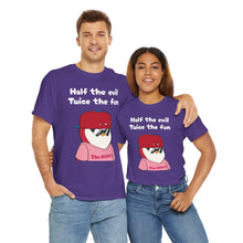 Load image into Gallery viewer, Half the Evil - Pudgy Penguins - Unisex Heavy Cotton Tee
