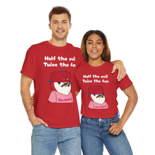 Load image into Gallery viewer, Half the Evil - Pudgy Penguins - Unisex Heavy Cotton Tee

