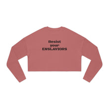 Load image into Gallery viewer, ENSLAVIORS - Empowerment Cropped Sweatshirt - Perfect for Casual Wear, Activism, Self-Expression, Gifts, and Everyday Comfort
