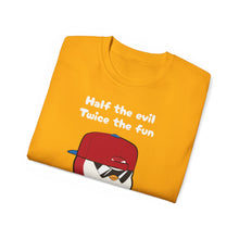 Load image into Gallery viewer, Half the Evil - Pudgy Penguins - Unisex T-Shirt
