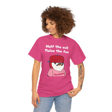 Load image into Gallery viewer, Half the Evil - Pudgy Penguins - Unisex Heavy Cotton Tee
