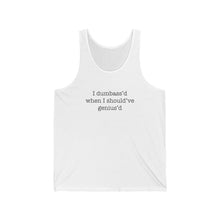 Load image into Gallery viewer, Mistakes Were Made - Unisex Jersey Tank
