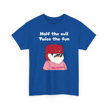 Load image into Gallery viewer, Half the Evil - Pudgy Penguins - Unisex Heavy Cotton Tee
