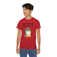 Load image into Gallery viewer, Half the Evil - Pudgy Penguins - Unisex Ultra Cotton Tee
