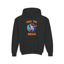 Load image into Gallery viewer, Save the Wails - Youth Heavy Blend Hooded Sweatshirt
