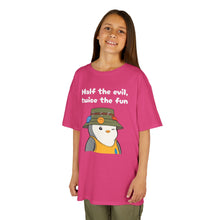 Load image into Gallery viewer, Half the Evil - Pudgy Penguins - Kids Heavy Cotton Tee
