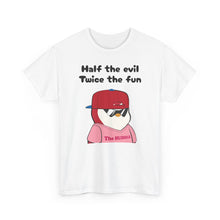 Load image into Gallery viewer, Half the Evil - Pudgy Penguins - Unisex Heavy Cotton Tee
