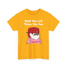 Load image into Gallery viewer, Half the Evil - Pudgy Penguins - Unisex Heavy Cotton Tee
