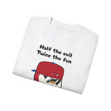 Load image into Gallery viewer, Half the Evil - Pudgy Penguins - Unisex T-Shirt
