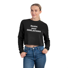 Load image into Gallery viewer, ENSLAVIORS - Empowerment Cropped Sweatshirt - Perfect for Casual Wear, Activism, Self-Expression, Gifts, and Everyday Comfort
