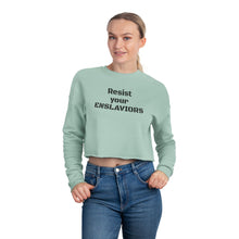 Load image into Gallery viewer, ENSLAVIORS - Empowerment Cropped Sweatshirt - Perfect for Casual Wear, Activism, Self-Expression, Gifts, and Everyday Comfort
