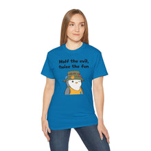Load image into Gallery viewer, Half the Evil - Pudgy Penguins - Unisex Ultra Cotton Tee
