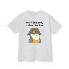 Load image into Gallery viewer, Half the Evil - Pudgy Penguins - Kids Heavy Cotton Tee
