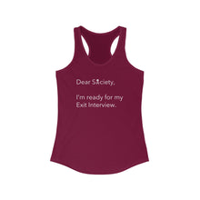 Load image into Gallery viewer, Dear Society - Women's Ideal Racerback Tank
