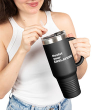 Load image into Gallery viewer, ENSLAVIORS - Insulated Travel Mug, 40oz - Motivational Beverage Holder for On-the-Go, Perfect for Everyday Use, Gifts, and Road Trips
