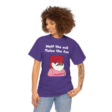 Load image into Gallery viewer, Half the Evil - Pudgy Penguins - Unisex Heavy Cotton Tee
