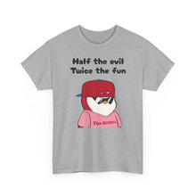 Load image into Gallery viewer, Half the Evil - Pudgy Penguins - Unisex Heavy Cotton Tee

