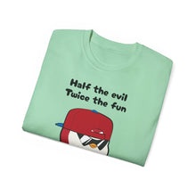 Load image into Gallery viewer, Half the Evil - Pudgy Penguins - Unisex T-Shirt
