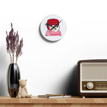 Load image into Gallery viewer, Half the Evil - Pudgy Penguins - Acrylic Wall Clock
