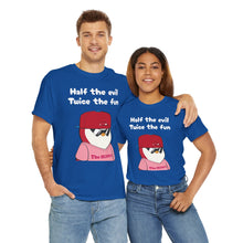 Load image into Gallery viewer, Half the Evil - Pudgy Penguins - Unisex Heavy Cotton Tee
