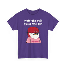 Load image into Gallery viewer, Half the Evil - Pudgy Penguins - Unisex Heavy Cotton Tee

