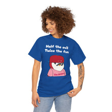 Load image into Gallery viewer, Half the Evil - Pudgy Penguins - Unisex Heavy Cotton Tee

