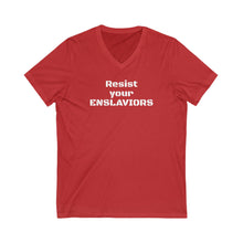 Load image into Gallery viewer, ENSLAVIORS - Statement Shirt for Activists, Casual Wear, Gifts for Protesters, Comfort Tee, Everyday [...]
