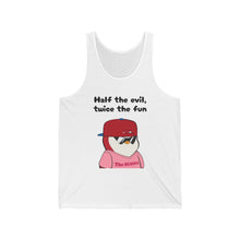 Load image into Gallery viewer, Half the Evil - Pudgy Penguins - Unisex Jersey Tank
