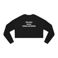 Load image into Gallery viewer, ENSLAVIORS - Empowerment Cropped Sweatshirt - Perfect for Casual Wear, Activism, Self-Expression, Gifts, and Everyday Comfort
