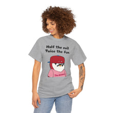 Load image into Gallery viewer, Half the Evil - Pudgy Penguins - Unisex Heavy Cotton Tee
