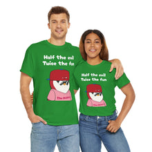 Load image into Gallery viewer, Half the Evil - Pudgy Penguins - Unisex Heavy Cotton Tee
