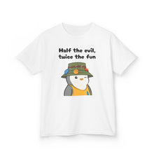 Load image into Gallery viewer, Half the Evil - Pudgy Penguins - Kids Heavy Cotton Tee
