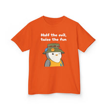 Load image into Gallery viewer, Half the Evil - Pudgy Penguins - Kids Heavy Cotton Tee
