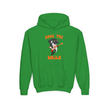 Load image into Gallery viewer, Save the Wails - Youth Heavy Blend Hooded Sweatshirt
